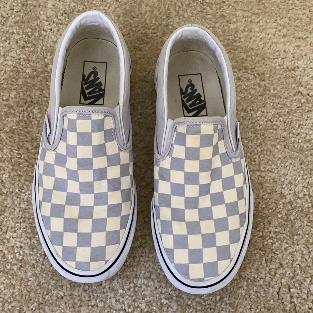 Vans Check board slip-on (color: gray dawn/true white)